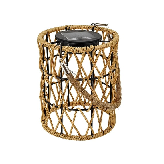 COMTOA Clearance Solar Lanterns Outdoor Waterproof Hanging Solar Lights Woven Lantern Lights Decoration for Garden Yard Patio Porch Lawn Pathway Trees