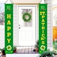 thumbnail image 1 of Aooww St. Patrick's Day Gnomes Banner Decorations Saint Patty's Day Porch Sign Green Shamrock Welcome Banners Irish Luck Day Outdoor Indoor Backdrop for Party Home Classroom Decor Supplies, 1 of 3