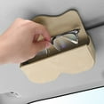 thumbnail image 1 of Sunglasses Holder for Car Sun Visor, Leather Auto Eyeglasses Storage Case with Hidden Magnetic Closure, Universal Protective Glasses Organizer Box, Visor Accessories for Woman Man, 1 of 6