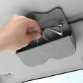 thumbnail image 1 of Sunglasses Holder for Car Sun Visor, Leather Auto Eyeglasses Storage Case with Hidden Magnetic Closure, Universal Protective Glasses Organizer Box, Visor Accessories for Woman Man, 1 of 6