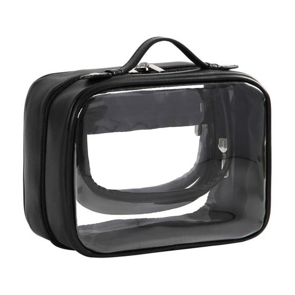 Travel Makeup Train Case Organizer with Adjustable Dividers - Portable Cosmetic Storage Bag for Makeup, Brushes, Toiletry, Jewelry, Digital Accessories | Artist-Friendly Design - 2025