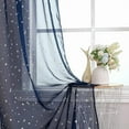 thumbnail image 1 of Aooww Twinkle Star Room Curtains,1 Panels Nursery Sheer Curtains,Rod Pocket Panels Drapes Window Treatment for Bedroom Livingroom-39.37x78.74 in, 1 of 6