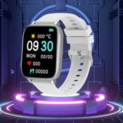 AOOWW Water Resistant Smartwatch for iPhone & Android, Fitness Tracker with Heart Rate/SpO2/Sleep Monitor, Call Answer/Make, Sports Modes, Step Calorie Counter - Smart Watch for Men Women