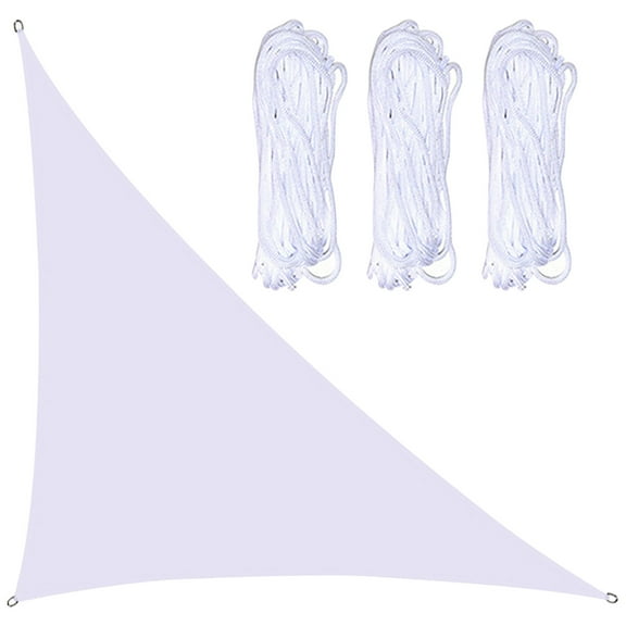 Waterproof Sun Shade Sail Sand Triangle UV Block Sunshade for Backyard Yard Deck Patio Garden Outdoor(9.84×13.12×16.40 ft)