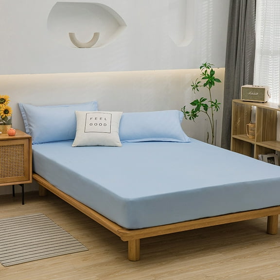 Waterproof Ash Proof Mattress Protector, Queen Size Fitted Sheet Stretchable Pockets, Deep Sleep Noiseless Soft Breathable Cooling Hypoallergenic Material,Mattresses Cover for Bed