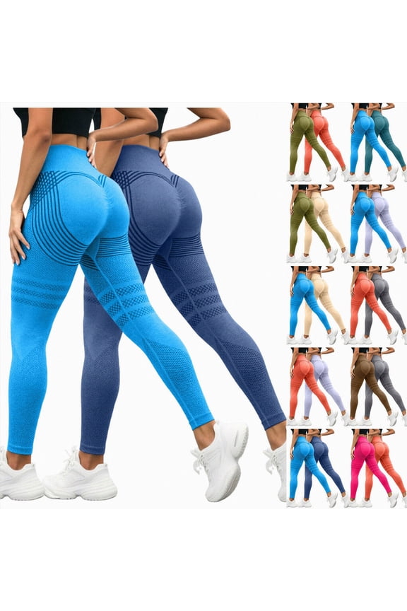 2 Pack Cellulite Leggings Womens High Waisted Lipedema Compression Legging Tummy Control Seamless Workout Yoga Pants Hot Pink for Size S