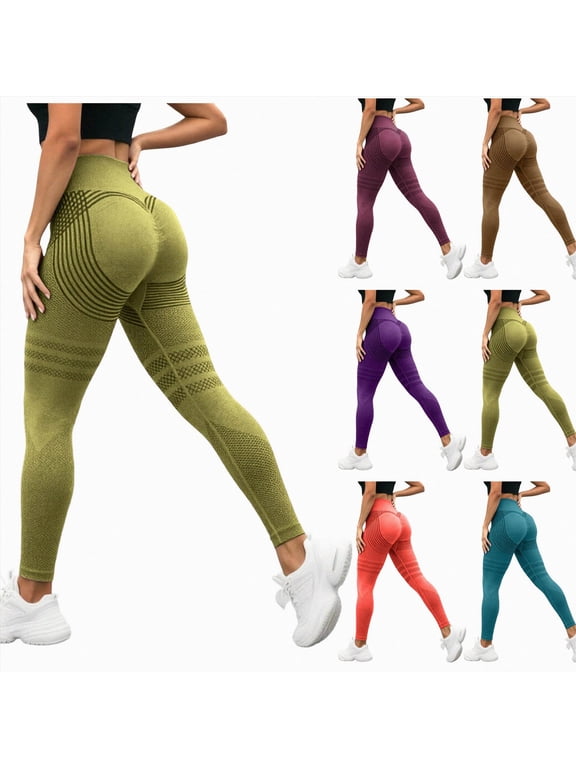 3D Compression Leggings Plus Size for Women, High Waist Pants with Non-Rolling Fit, Tummy Control, Squat Proof Orange for Size 4XL