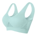 thumbnail image 1 of COMVALUE Anti-Sagging Breasts Sports Bras for Women Breathable Lift Up Air Bra Cooling Comfort Wireless Bra (Blue, S), 1 of 2