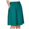 thumbnail image 1 of COMVALUE Bermuda Shorts for Women 2026 Cotton Linen Wide Leg Plus Size Pants Casual Loose Elastic Waist with Pockets Summer Clothes (Green, XL), 1 of 8
