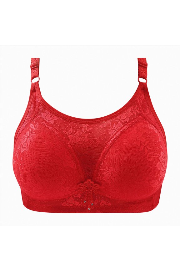 Bra Pocket Bra for Breastforms (Red, 42)