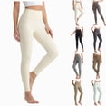 thumbnail image 1 of COMVALUE Buttery Soft Leggings for Women - High Waisted Tummy Control No See Through Workout Yoga Cycling Tights Pants White M, 1 of 9