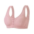 thumbnail image 1 of COMVALUE Daisy Bra for Seniors 2026 Front Snap Closure Bras, Front Snaps Daisy Bras (Pink, 54), 1 of 8
