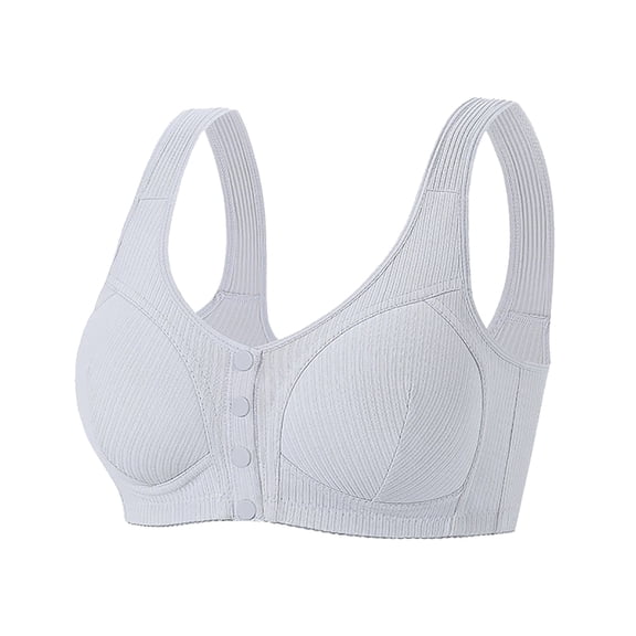 COMVALUE Daisy Bra for Seniors Front Snap Closure Bras Front Snaps Daisy Bras 2026 (56, GY2)