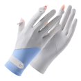 thumbnail image 1 of COMVALUE Women UV Protection Touchscreen Gloves Full Finger Sun Protection Driving Gloves for Summer Outdoor Cycling (Sky Blue, One Size), 1 of 2