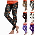 thumbnail image 1 of COMVALUE Halloween Leggings for Women High Waisted Athletic Workout Legging Soft Stretch Printed Gym Yoga Pants Beige Size XL, 1 of 8