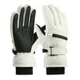 thumbnail image 1 of COMVALUE Women Ski Glove Touchscreen Windproof and Waterproof Gloves Snow Glove for Skiing Cycling Snowboard for Women Men (Beige, One Size), 1 of 4