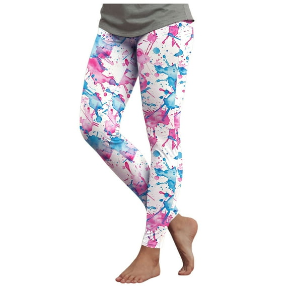 COMVALUE Leggings for Women High Waisted Buttery Soft Leggings for Women Gym Yoga Workout (White, XL)