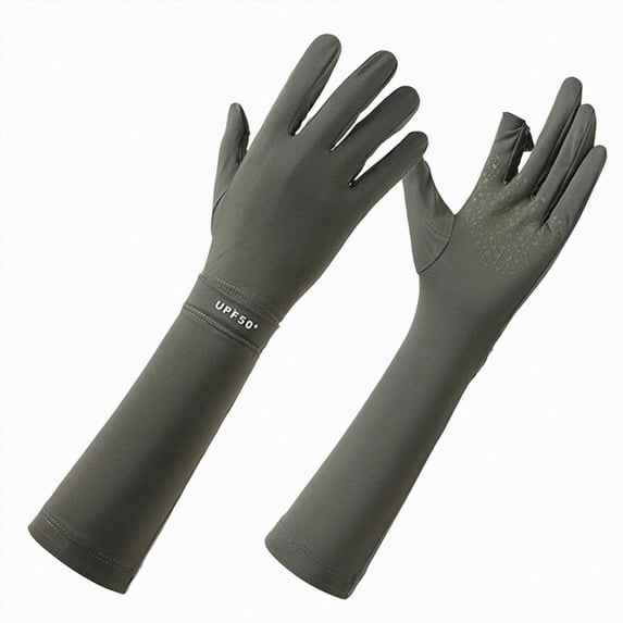 COMVALUE Men's and Women's Elbow Length 20s Stretchy Cosplay Costume Gloves Green One Size