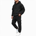 thumbnail image 1 of COMVALUE Mens Cargo Tracksuit 2 Piece Hooded Outfit Loose Fit Hoodie and Jogger Pants with Multi Side Pockets for Casual Daily Wear, 1 of 9