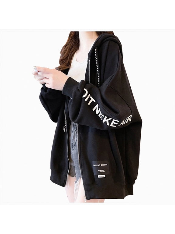New Album ATE Hoodie Jacket Felix Hyunjin Bangchan LeeKnow Minho World Tour Zippered Sweatershirt Jacket (Black, XL)
