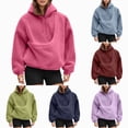 thumbnail image 1 of COMVALUE Pet Sling Hoodie Teddy Fleece​ Ultra-Soft Warm ​Pet Hoodie Carrier​ for Cats & Small Dogs 2-15 Lbs, Unisex Fit Purple Size M, 1 of 7
