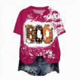 thumbnail image 1 of COMVALUE Plus Size It's Fall Y'all T-Shirt Women Halloween Bleached Shirt Leopard Plaid Pumpkin Graphic Tees Casual Fall Tops Hot Pink XL, 1 of 5