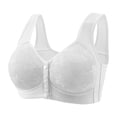 thumbnail image 1 of COMVALUE Posy Bra for Seniors 2026 Front Closure No Underwire Seamless Fall Comfy Breathable Bras Push Up Bralettes (50, White), 1 of 4