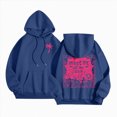 thumbnail image 1 of COMVALUE Puff Hoodie for Women, Cute Palm Pink Graphic Pullover Sweatshirt (Navy, XXL), 1 of 6