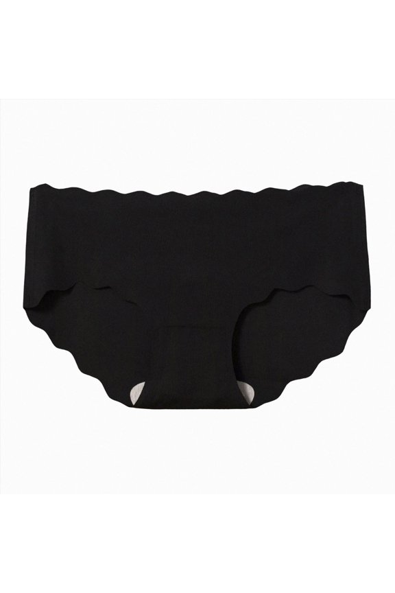 Seamless Camel Toe Concealer Thong, Invisible No-Show & (Black, M)