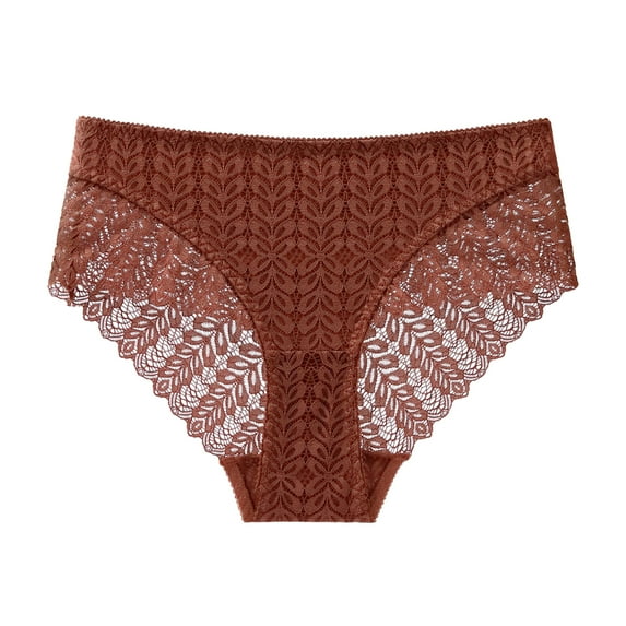 COMVALUE Sexy Womens Underwear Lace Shorts - Boy Shorts Sexy Cheeky Panties Breathable Lightweight Soft Boyshorts Panty 2026 (Coffee, M)
