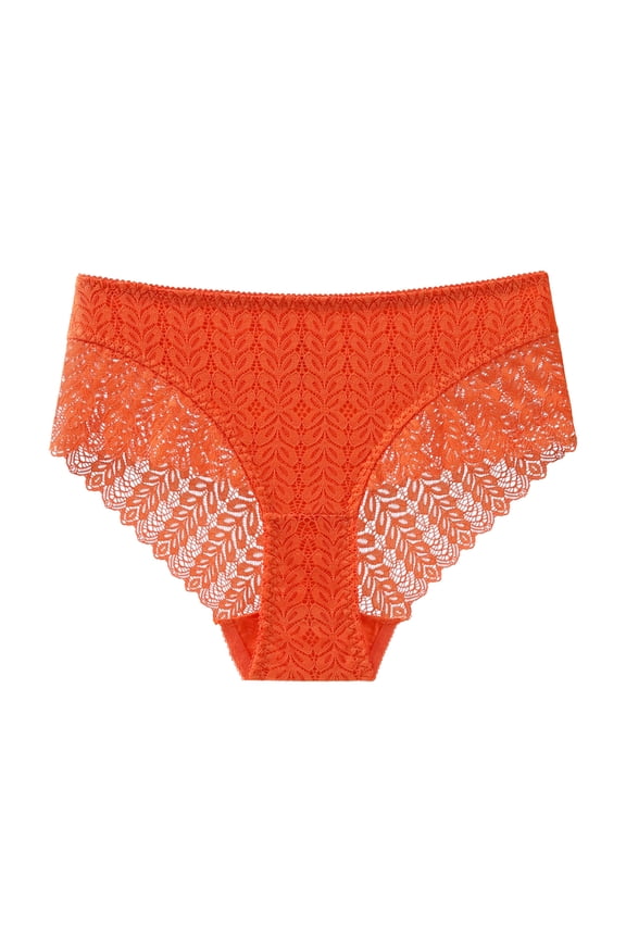 Sexy Womens Underwear Lace Shorts - Boy Shorts Sexy Cheeky Panties Breathable Lightweight Soft Boyshorts Panty 2026 (Orange, XL)