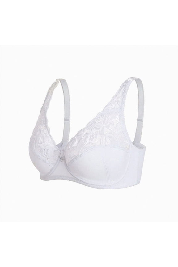 Silicone Breast Form Pocket Bra Mastectomy Bra with Pockets White for Size 80C