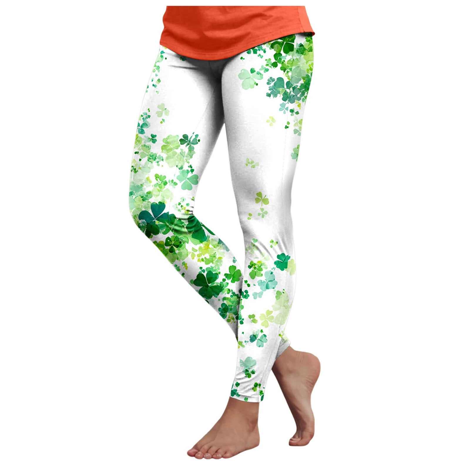 COMVALUE St Patricks Day Leggings for Women Irish Green Shamrock ...