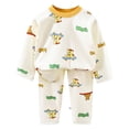 thumbnail image 1 of COMVALUE Toddler Unisex Cool Weather Sleep Set 12 18 Months 2T 3T 4T 5T 6T 7T 8T 9T 10T Cute Character Print Long Sleeve Top and Elastic Waist Pants Home Pajamas, 1 of 5