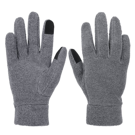 COMVALUE Winter Gloves Women Touchscreen Thermal Polar Fleece Warm Glove for Running Driving Bike Cycling (Grey, M)