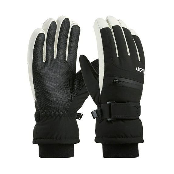 COMVALUE Women 2026 Ski Gloves, Windproof Thermal Touchscreen Gloves Waterproof Winter Warm Snow Glove for Skiing Outdoor Sports (Black, One Size)