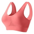 thumbnail image 1 of COMVALUE Women Sports Bra Breathable Large Size Wireless Workout Bras (Watermelon Red, XXL), 1 of 9