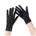 thumbnail image 1 of COMVALUE Gloves for Sleeping Women Summer Sunscreen UV Protection Thin Lightweight Overnight Glove (Black, One Size), 1 of 3
