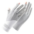 thumbnail image 1 of COMVALUE Women UV Protection Touchscreen Gloves Full Finger Sun Protection Driving Gloves for Summer Outdoor Cycling (Light Gray, One Size), 1 of 2