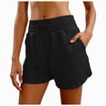 thumbnail image 1 of COMVALUE Women's Athletic Running Shorts 5" Quick Dry Workout Hiking High Waisted Active Exercise (Black, XS), 1 of 5