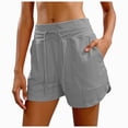 thumbnail image 1 of COMVALUE Women's Athletic Running Shorts 5" Quick Dry Workout Hiking High Waisted Active Exercise (Dark Gray, XXL), 1 of 5