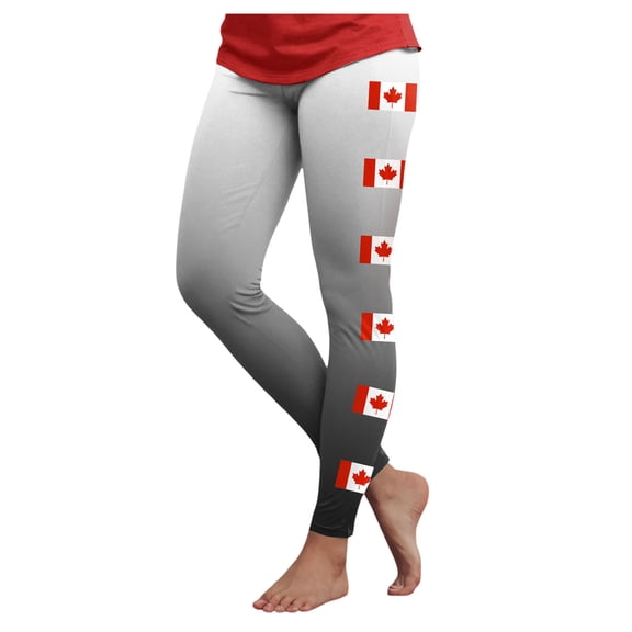 COMVALUE Women's High Waisted Leggings Yoga Pants, Squat Proof Casual Workout Leggings (Grey, L)