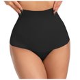 thumbnail image 1 of COMVALUE Women's Shapewear Tummy Control Thong Mid Waist Lightweight Shaping Underwear Panty Girdle Body Shaper Brief Black for Size XXL, 1 of 6