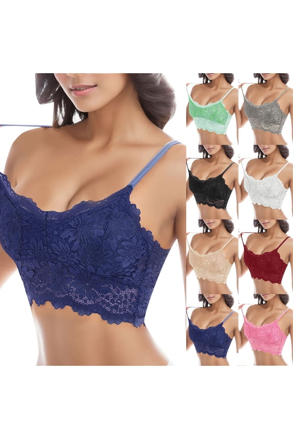 Women's Solid Criss Cross Lace Full Coverage Cami Bra Top Comfortable Supportive (Mint Green, L)