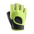 thumbnail image 1 of COMVALUE Womens Workout Gloves Low Sweat Mesh Fabric w/Grip-Lock Silicone Palm (Green, L), 1 of 3