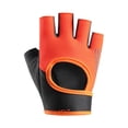 thumbnail image 1 of COMVALUE Womens Workout Gloves Low Sweat Mesh Fabric w/Grip-Lock Silicone Palm (Orange, M), 1 of 3