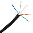 thumbnail image 1 of COMZON 1000ft Cat6 Bulk Ethernet Cable, 23 AWG, 350Mhz, UTP 4 Pair Solid Copper - ETL Listed, Pull Box, Black, 1 of 6