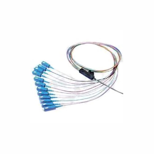 COMZON 12 Strand Fiber Ribbon Pigtail, Singlemode 9/125, SC/UPC, Blue ...