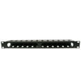 thumbnail image 1 of COMZON 19 Inch Rackmount Cable Management, 12 Slot, 1U, Metal, Black - Horizontal Server Rack Wire Management System, 1 of 5