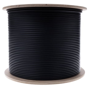 COMZON 500ft Armored Plenum 12-Strand OS2 9/125 Singlemode Indoor/Outdoor Fiber Optic Cable, Corning Fiber, Black